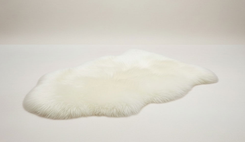 Lammfell Premium Naturweiss