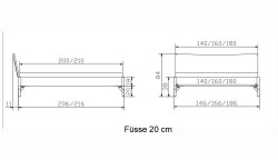 Albinia-20-cm-Fusse