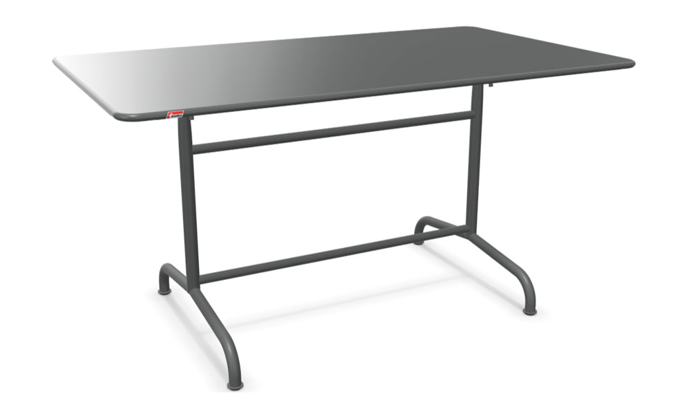 Rigi Metalltisch 140x80 klappbar Gestell farbig von Schaffner